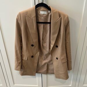 ELIE TAHARI Women's Double-Breasted Tan Blazer